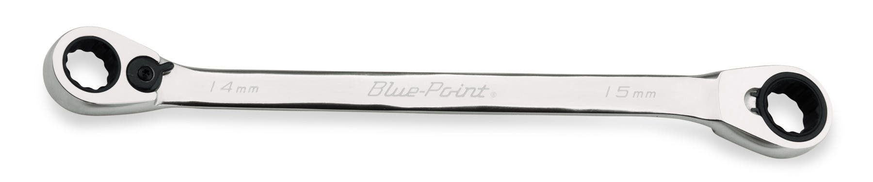14-15 mm 12-Point Metric 25° Offset Reversible Ratcheting Box Wrench (Blue-Point®) | BXORM1415 14-15 mm 12-Point Metric 25° Offset Reversible Ratcheting Box Wrench (Blue-Point®) | BXORM1415